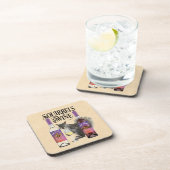 Eekhoorntjes en wijn - Funny Squirrel Lover en Win Bier Onderzetter (Rechterzijde)