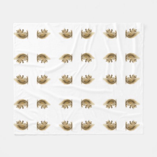 Eekhoorntjes Fleece Deken (Voorkant (Horizontaal))