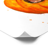 Eekhoorntjes, geslepen, met een pompoenhalsnajaar poster (Hoek)