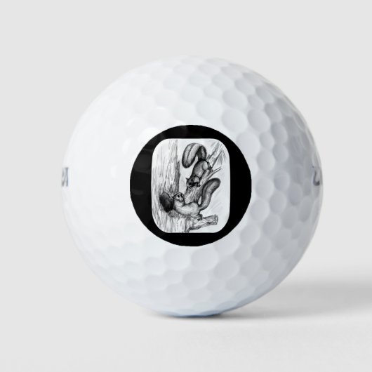 Eekhoorntjes Golfballen (Voorkant)