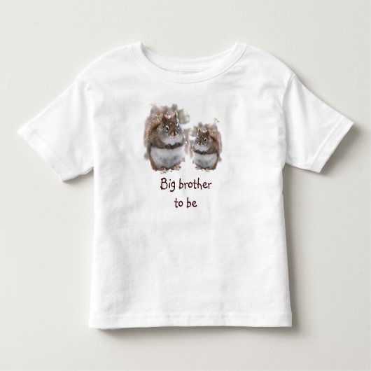 Eekhoorntjes Grote broer om te worden Kinder Shirts (Voorkant)
