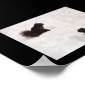 Eekhoorntjes in sneeuw poster (Hoek)