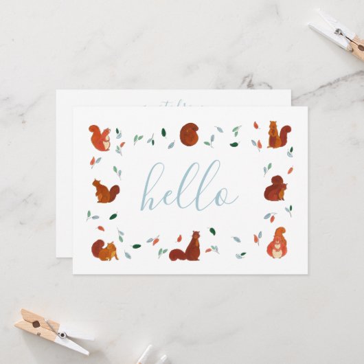 Eekhoorntjes Kaart (Voorkant / Achterkant in situ)