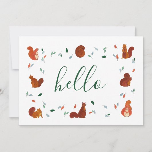 Eekhoorntjes Kaart (Voorkant)