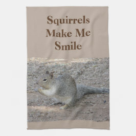 Eekhoorntjes maken me een glimlach van een kleine  theedoek