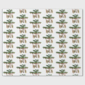 Eekhoorntjes met kerstboomkrulpapier cadeaupapier (Vlak)