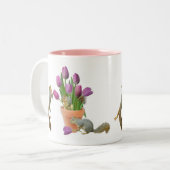 Eekhoorntjes met Mok Tulpen (Voorkant links)