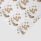 Eekhoorntjes met Star Decorations Weefpapier Tissuepapier (Detail)