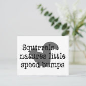 Eekhoorntjes : Naturen Kleine Speedbbulten Briefkaart (Staand voorkant)