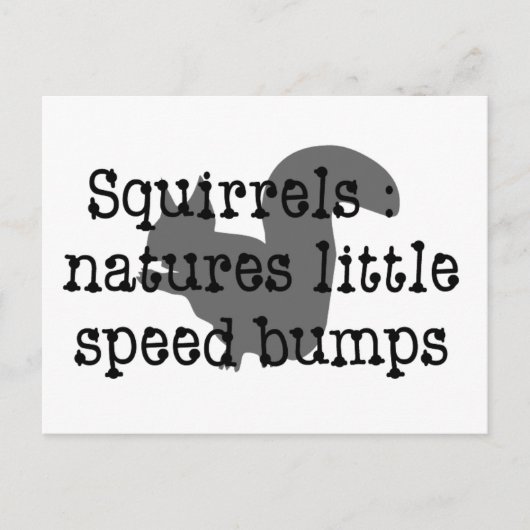 Eekhoorntjes : Naturen Kleine Speedbbulten Briefkaart (Voorkant)