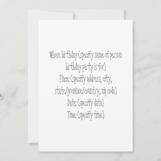 Eekhoorntjes op Cake Kaart (Achterkant)