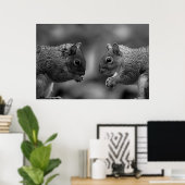 Eekhoorntjes Poster/Afdruk Poster (Thuiskantoor)