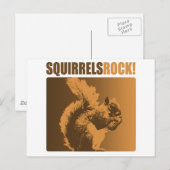 Eekhoorntjes Rock! Briefkaart (Voorkant / Achterkant)