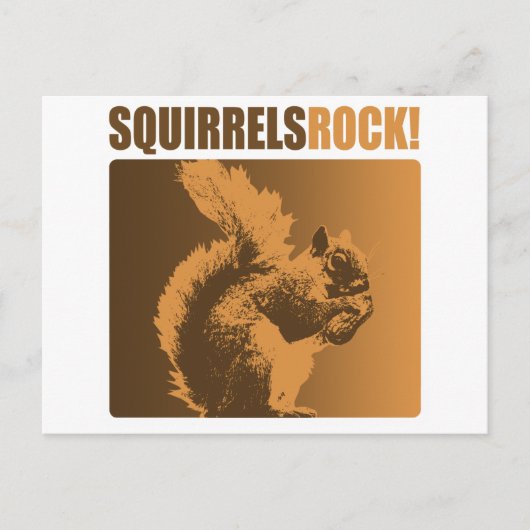 Eekhoorntjes Rock! Briefkaart (Voorkant)
