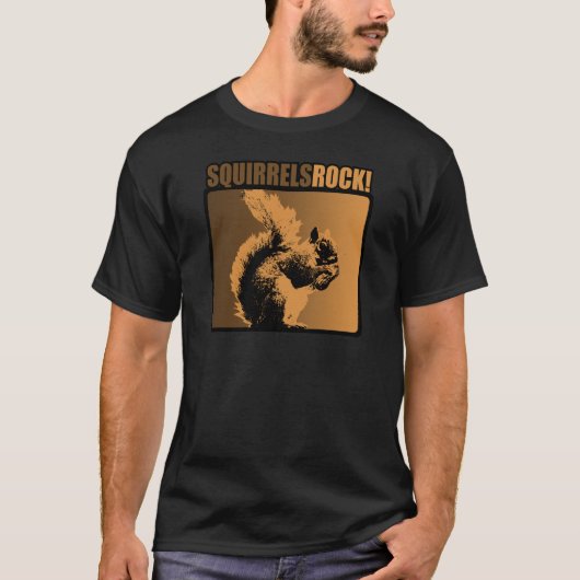Eekhoorntjes Rock! T-shirt (Voorkant)