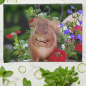 Eekhoorntjes Theedoek (Gevouwen)