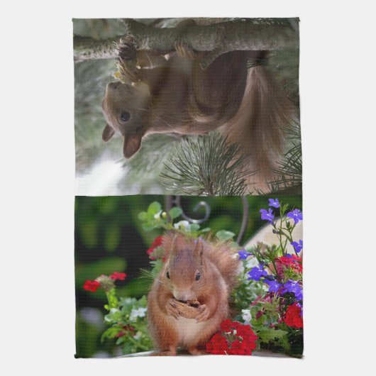 Eekhoorntjes Theedoek (Verticaal)