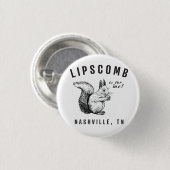 Eekhoorntjes van de Button van Lipscomb (Voorkant /achterkant)