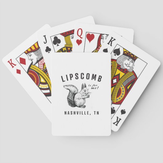 Eekhoorntjes van Lipscomb Pokerkaarten (Achterkant)