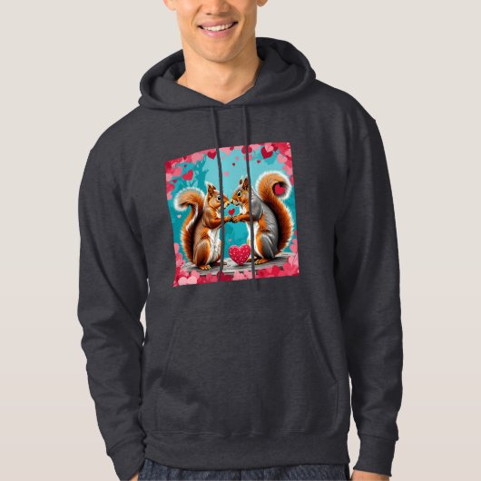 Eekhoorntjes verliefd hoodie (Voorkant)
