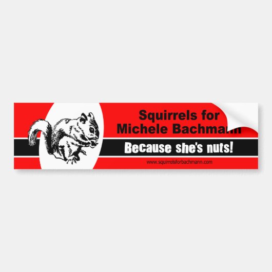 Eekhoorntjes voor Bachmann Bumpersticker (Voorkant)