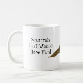 Eekhoorntjes willen alleen maar plezier hebben! koffiemok (Links)