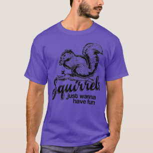 Eekhoorntjes willen gewoon leuk shirt voor nieuwig