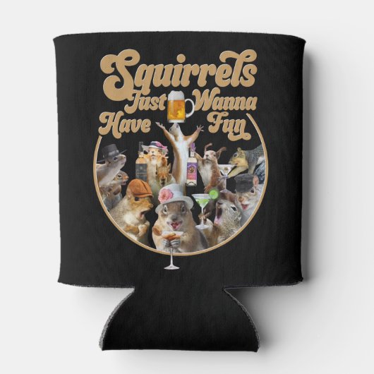 Eekhoorntjes willen gewoon vlinderKoelbox hebben Blikjeskoeler (Achterkant)