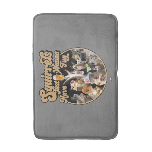 Eekhoorntjes willen gewoon vun hebben badmat (Voorkant Verticaal)