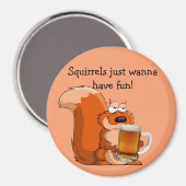 Eekhoorntjes willen gewoon vun hebben magneet (Voorkant / Achterkant)