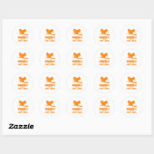 Eekhoorntjes zijn mijn dierlijk klinkklopher ronde sticker (Vel)