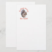 Eekhoorntjes zijn zoet briefpapier (Voorkant / Achterkant)