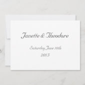 Eekhoorntjesbrood met de datumkaart opslaan save the date (Achterkant)