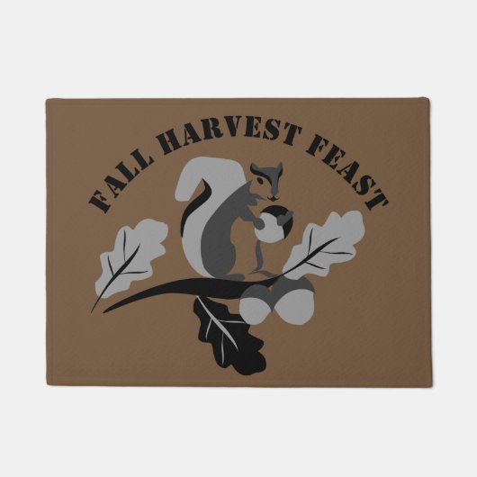 EekhoorntjesHerfst Harvest Feast Deurmat (Voorkant)
