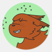 eekhoorntjesvlucht ronde Sticker (Voorkant)