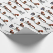 Eekhoornvaar ompakpapier (kleur kiezen) cadeaupapier (Hoek)