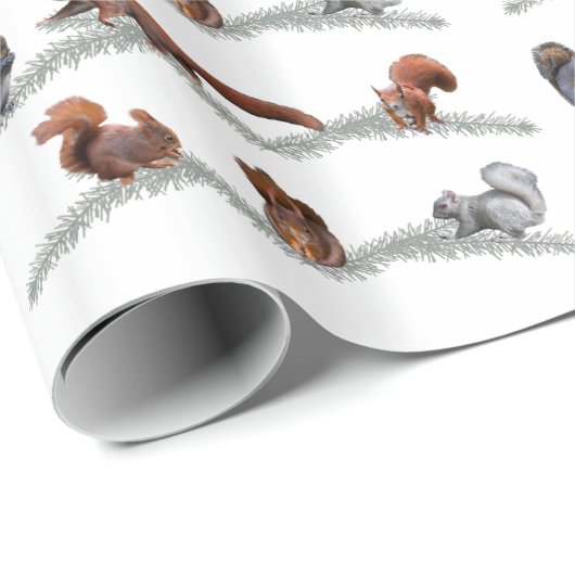 Eekhoornvaar ompakpapier (kleur kiezen) cadeaupapier (Rol Hoek)