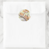 eekhoornvergadering ronde sticker (Tas)