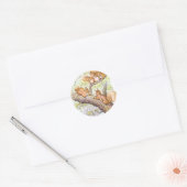 eekhoornvergadering ronde sticker (Envelop)