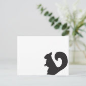 Eekhoornvliesbos silhouet grafisch briefkaart (Staand voorkant)