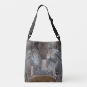 Eekhoornvrienden op de feeder crossbody tas (Achterkant)