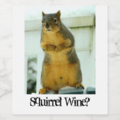 eekhoornwijn wijn etiket (Enkel label)