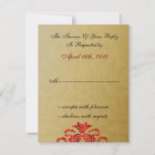 Eelegant goudbruin RSVP (Achterkant)