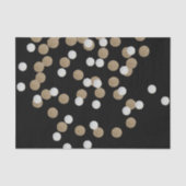 Eelegant modern Black Gold Confetti Holiday Party Tissuepapier (Voorkant)