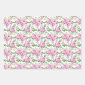 Eelegant roze roze roodbruin Weddenschap betegeld Inpakpapier Vel (Voorkant)