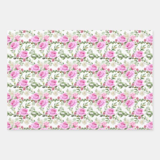 Eelegant roze roze roodbruin Weddenschap betegeld Inpakpapier Vel (Voorkant)