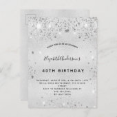 Eelegant vergaarsel uitnodiging briefkaart (Voorkant / Achterkant)