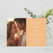 Eelegante foto bruiloft uitnodiging (Staand voorkant)