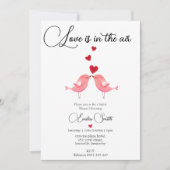 Eelegante Liefde is in de lucht Vogel vrijgezellen Kaart (Voorkant)