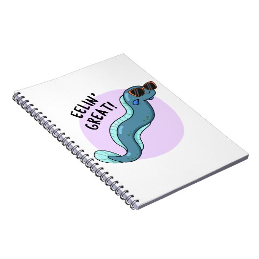 Eelin Geweldige Grappige Glibberige Aal Woordspeli Notitieboek (Rechterzijde)